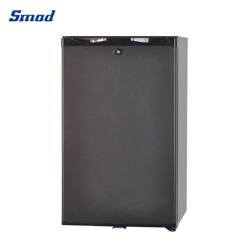 Smad Absorption Mini Fridge 12V 110V Compact Refrigerator with Lock  Reversible Door No Noise, 1.0 cu.ft