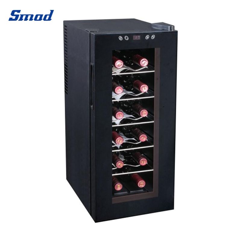 Smad 35L/52L Freestanding Thermoelectric Wine Cooler with LCD diplay & touch creen control