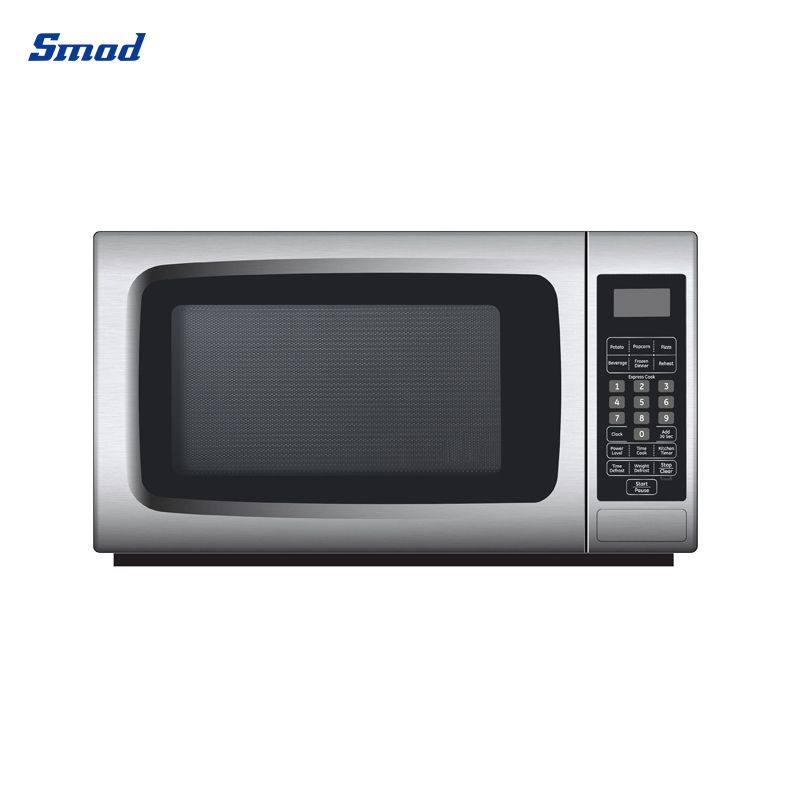 Smad 1.1 Cu. Ft. Stainless Steel Digital Microwave Oven with 10 Microwave power level