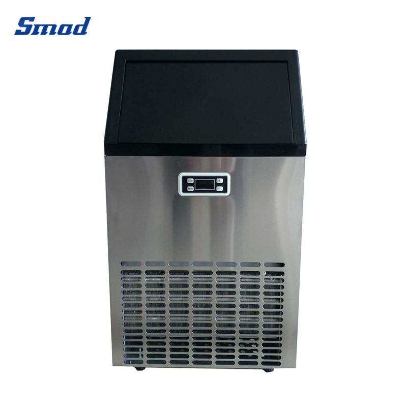 Smad 99Lbs/24H Automatic Stainless Steel Ice Maker with Energy efficient cooling system