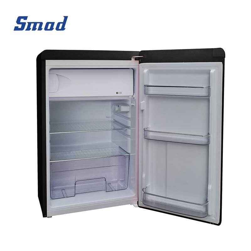 
Smad Black Retro Mini Fridge with Recessed handle