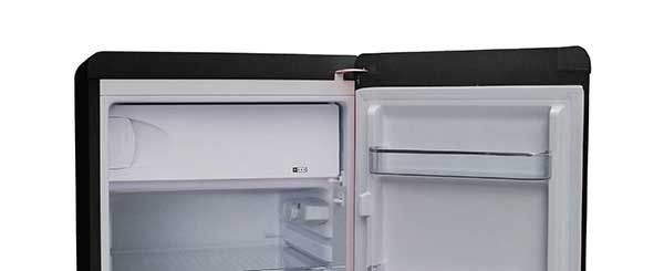 
Smad 125/225L Black Vintage Mini Fridge with Separate freezer compartment