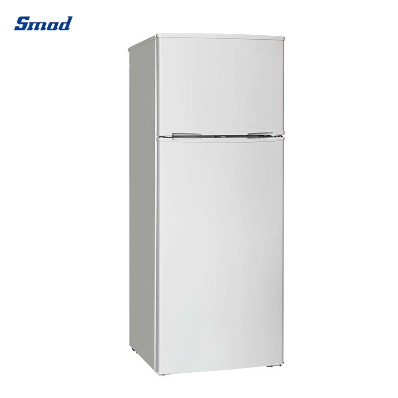
Smad 9.9 / 4.9 Cu. Ft. Stainless Steel Top Freezer Refrigerator with adjustable thermostat