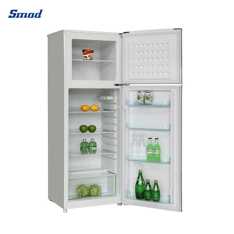 
Smad 9.9 / 4.9 Cu. Ft. Stainless Steel Top Freezer Refrigerator with Crystal crisper