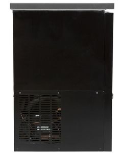 
Smad black commercial cooler back bar refrigerator with LED interior lighting