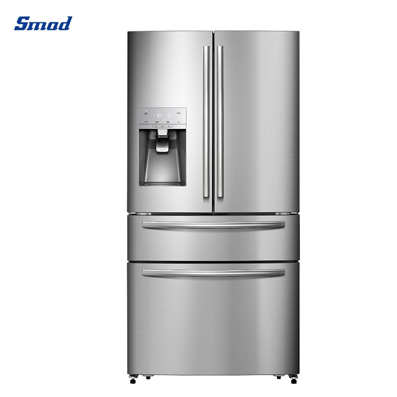 Smad 701L Stainless Steel French Fridge Freezer with Inverter Compressor