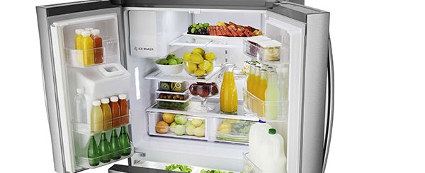 Smad 24.8 Cu. Ft. stainless steel french door refrigerator with Large Cpacity