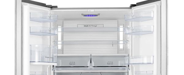 Smad Frost Free Four Door Side by Side Door Refrigerator with Half-width adjustable shelves