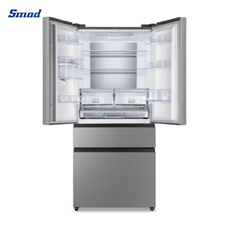 
Smad Frost Free 4 Door French Door Fridge with Metal Tech Cooling