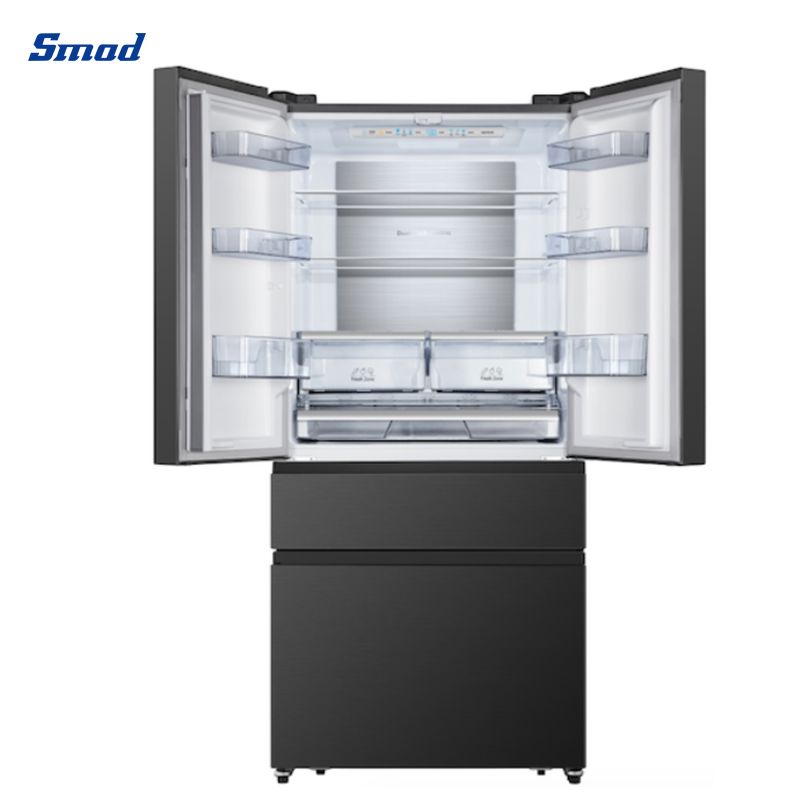 
Smad Black 4 Door French Door Fridge with My fresh choice