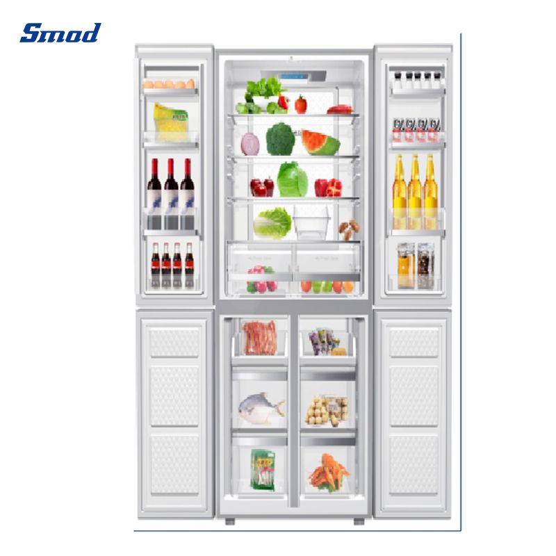 
Smad 4 Door Frost Free Fridge with Height-adjustable shelves