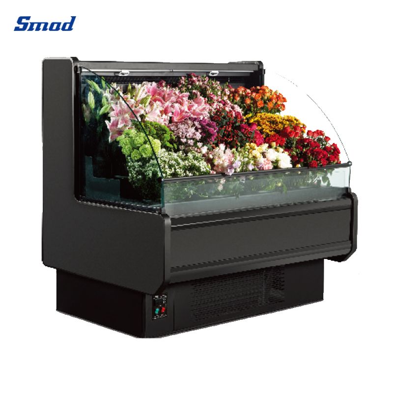 Smad commercial air cooling type fresh flower display cooler opened