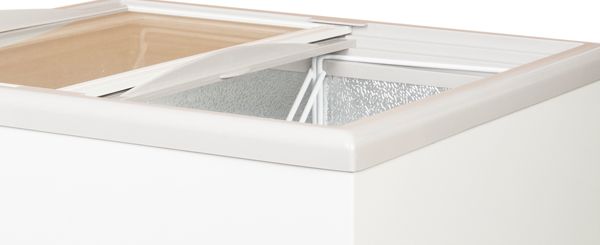 Smad Flat Sliding Glass Door Chest Freezer Showcase with Stylish glass top