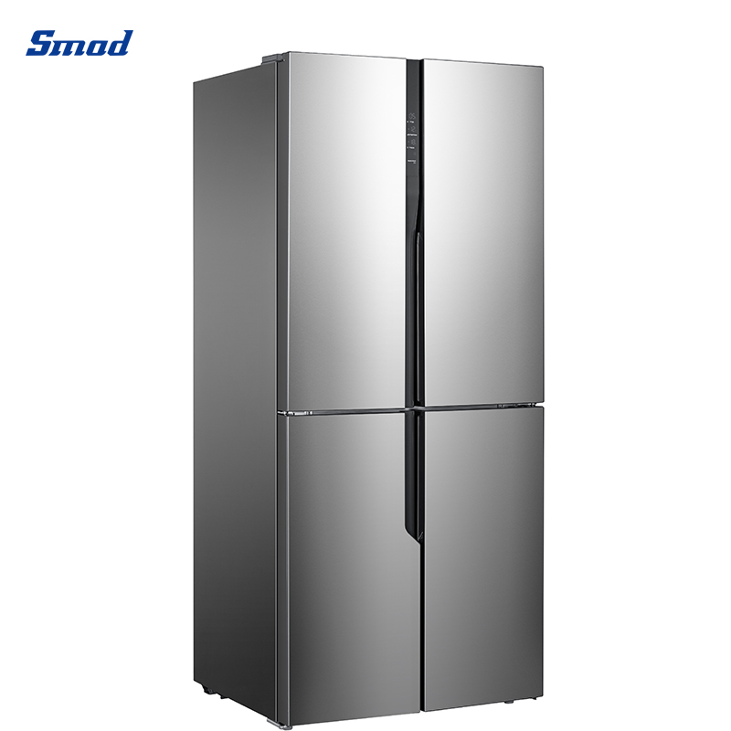 
Smad 432L 4 Door Frost Free American Style Fridge Freezer with Moisture fresh crisper