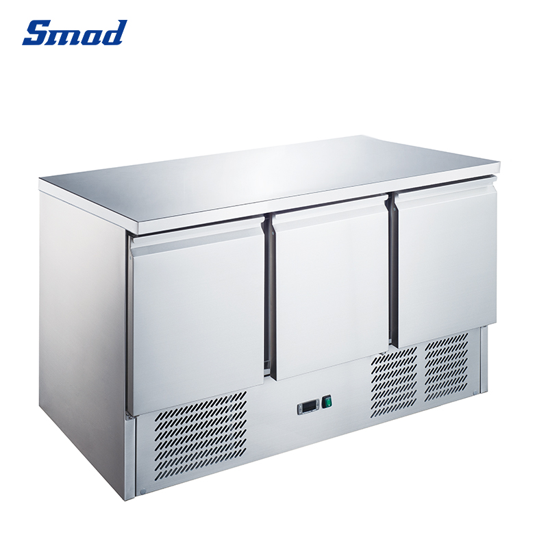 
Smad 392L Restaurant Kitchen Stainless Steel Opening Refrigerator with Replaceable magnetic door seal