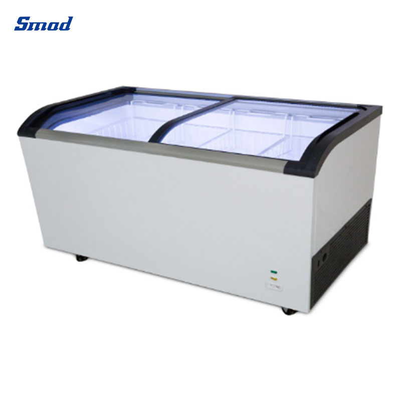 
Smad 275L Glass Door Chest Display Freezer with sticker customization