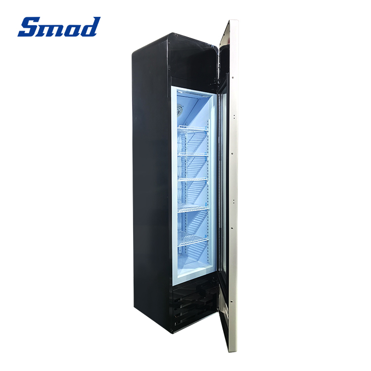 
Smad 105L Single Glass Door Upright Ice Cream Display Freezer with Digital Control & LED Display