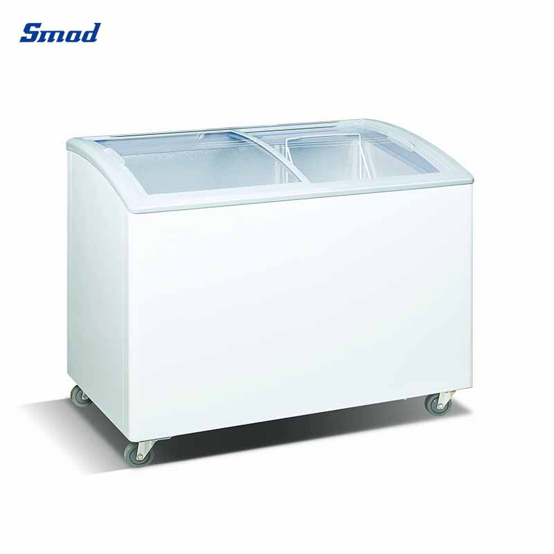 Smad Glass Display Deep Chest Freezer with Mechanical thermostat