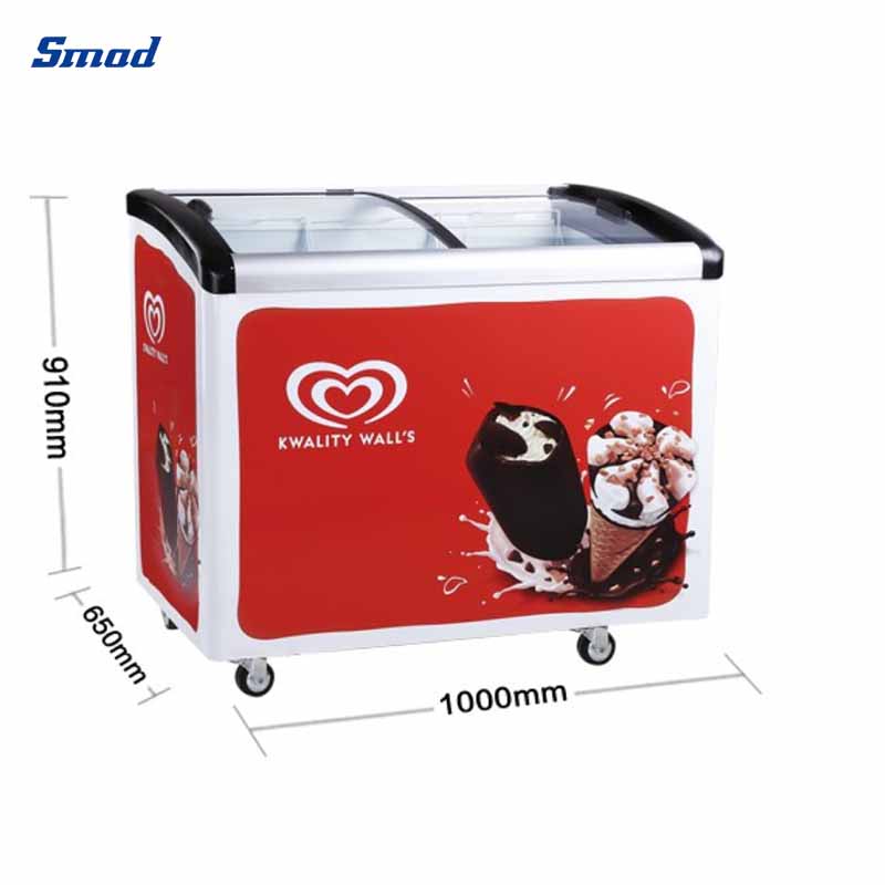 
Smad Ice Cream Cooler with Embossed Aluminum inner