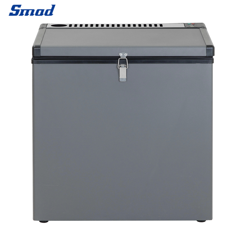 Smad 2.4 Cu.Ft. Propane Freezer, 110V/12V/LPG Small Deep Freezer with  Removable Basket and Lock, 3 Way Chest Freezer for Outdoor, Camper Van, RV