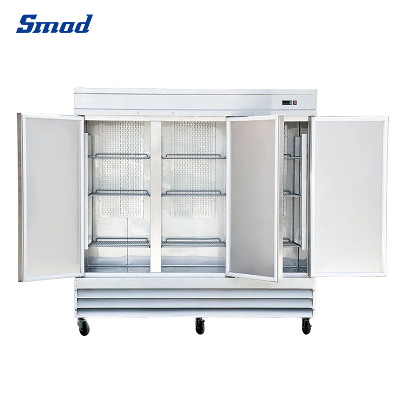 
Smad 2040L Big Capacity 3 Glass Door Reach-In Refrigerator for Kitchen with Self-closing Door