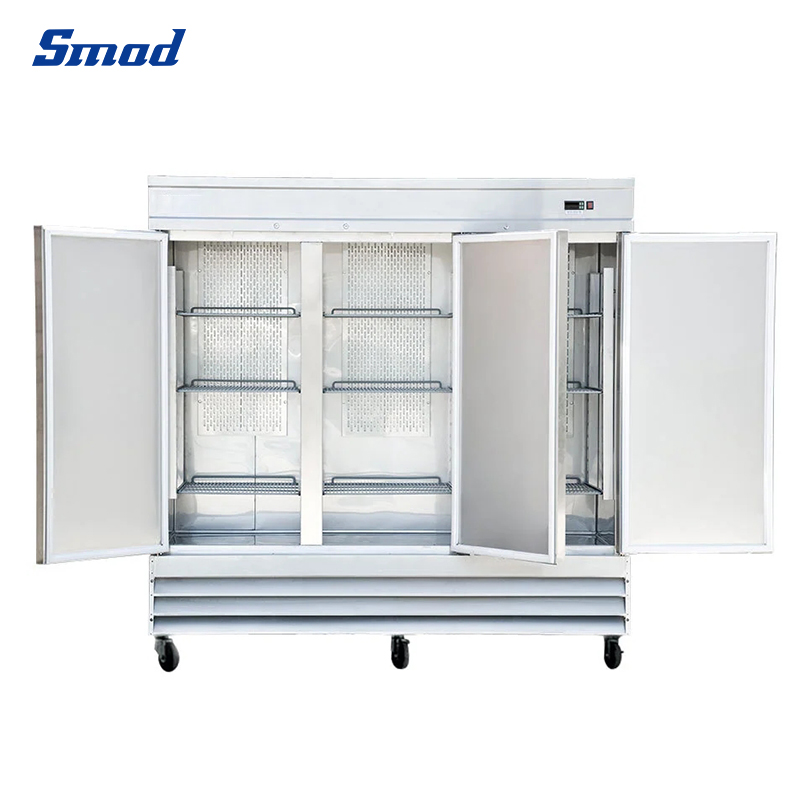 
Smad 3 Glass Door Cmmercial Reach-In Refrigerator with Electronic control system