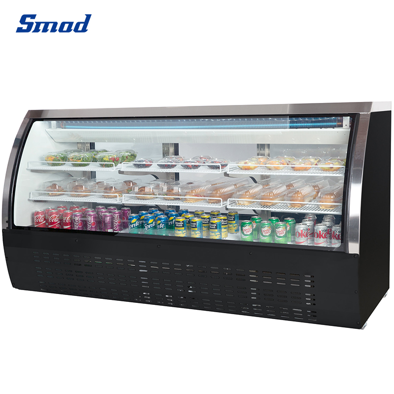 
Smad 903L Curved Glass Deli Showcase Cooler with LED Interior Lighting
