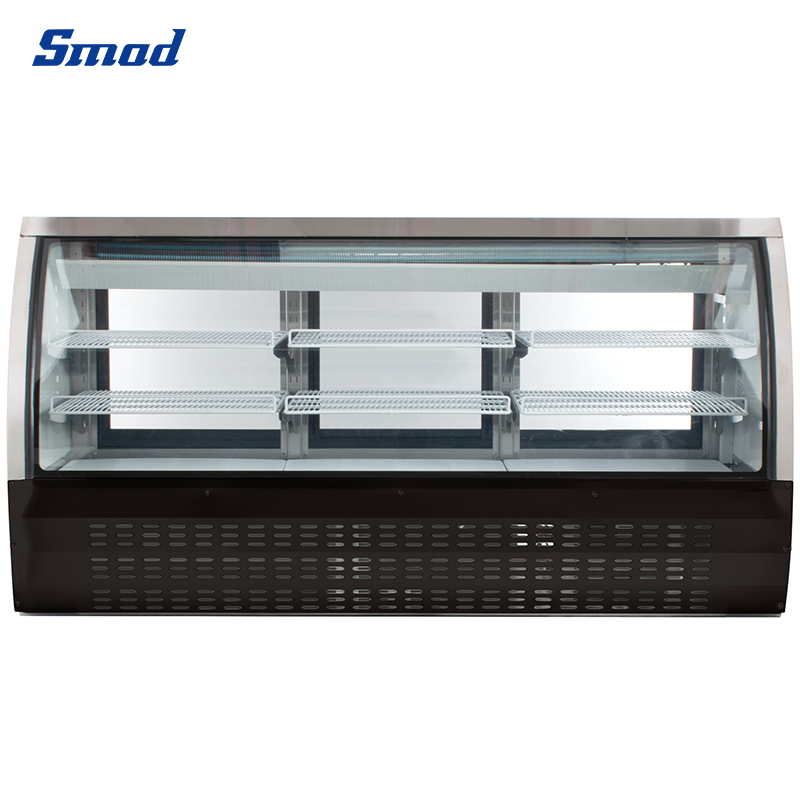 
Smad 903L Curved Glass Deli Showcase Cooler with Electronic Control System