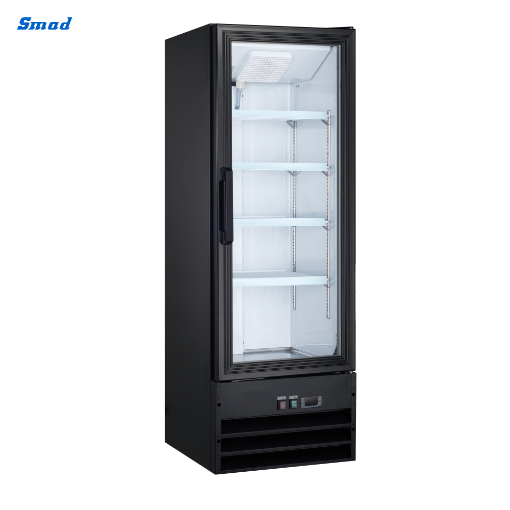 Smad 240L Single Glass Door Upright Display Cooler with Self-Closing Glass Door