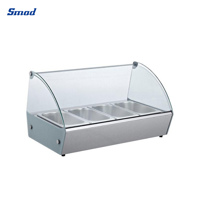 
Smad Countertop Hot Food Display Warmer with customizable trays