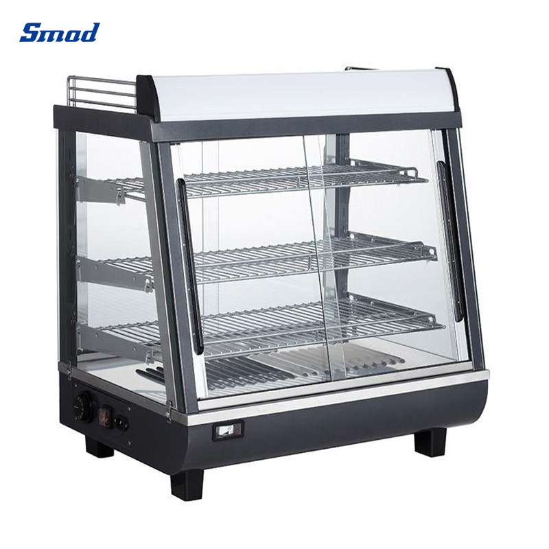 Smad 96L Countertop Hot Food Display Warmer with Light Box