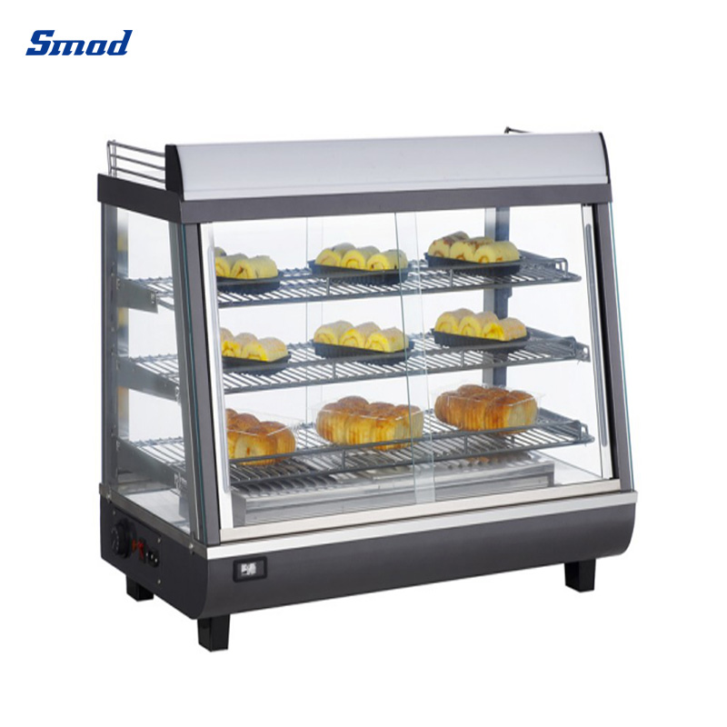
Smad 96L Countertop Hot Food Display Warmer with Adjustable temperature controller