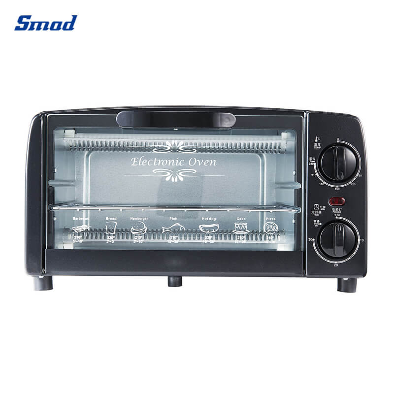 Smad Toaster Mini Oven for Baking with Mechanical Knob Control