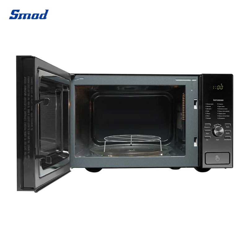 
Smad 1.1 Cu. Ft. Black Countertop Microwave Oven with 8 Auto cook menu