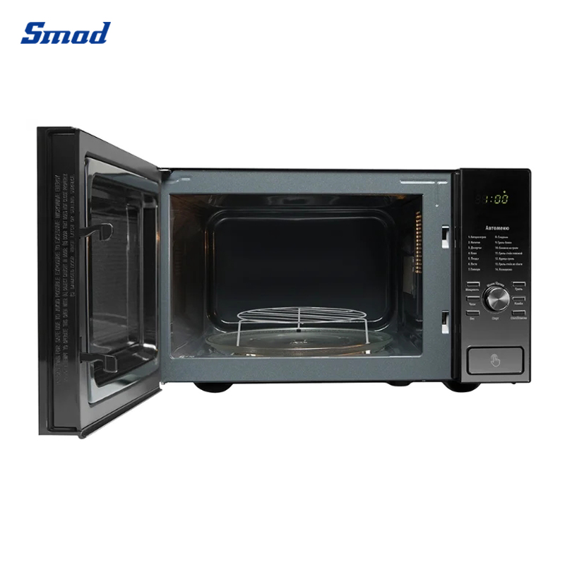 
Smad 1.1 Cu. Ft. Black Countertop Microwave Oven with 8 Auto cook menu