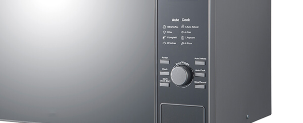 Smad 1.1 Cu. Ft. Black Countertop Microwave Oven with LED display