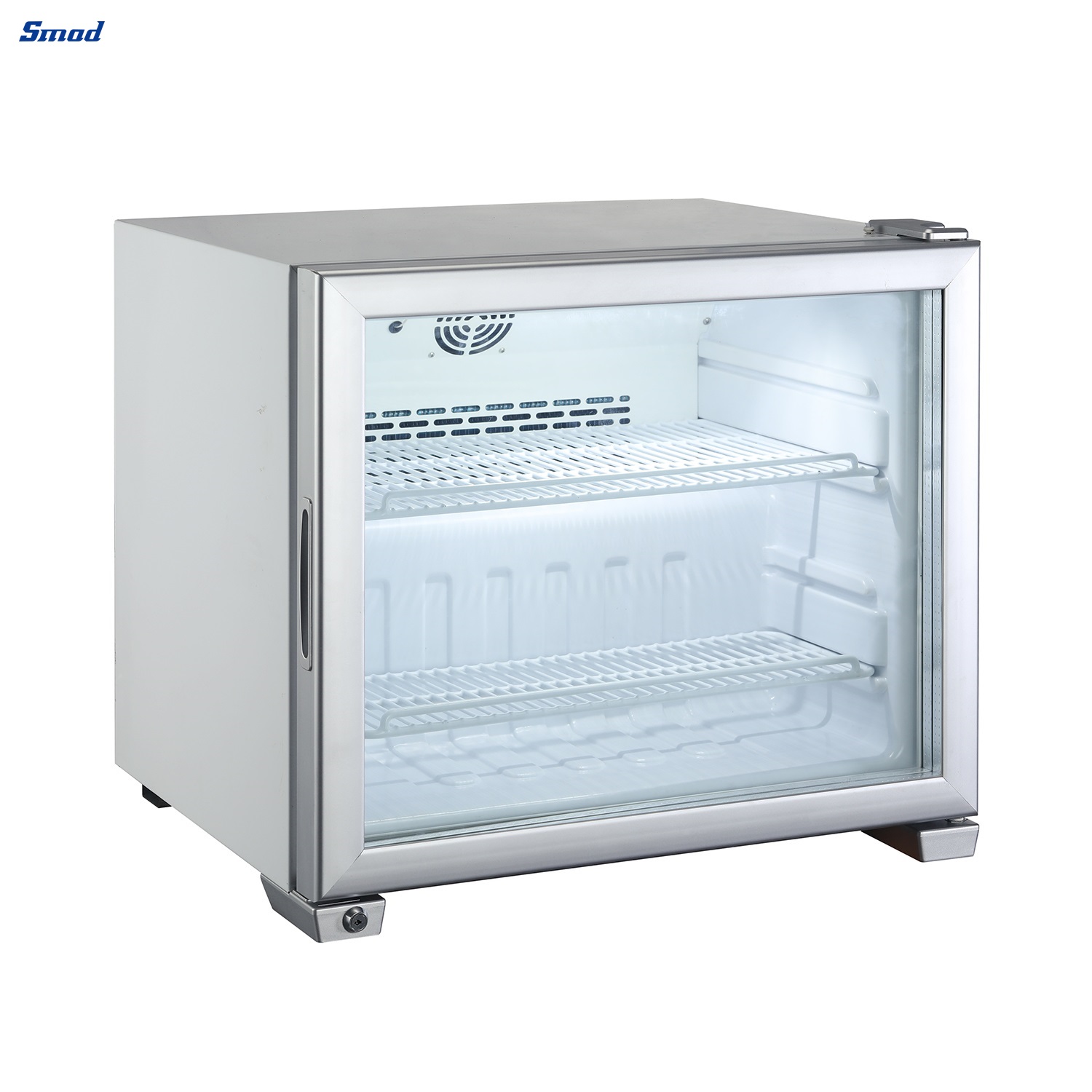 Smad 49L Single Glass Door Countertop Ice Cream Display Freezer with internal LED Lighting