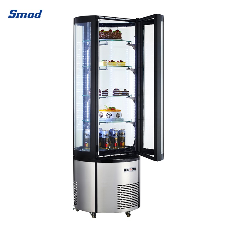 
Smad 400L Upright Round Cake Display Cooler with Digital Temperature Controller