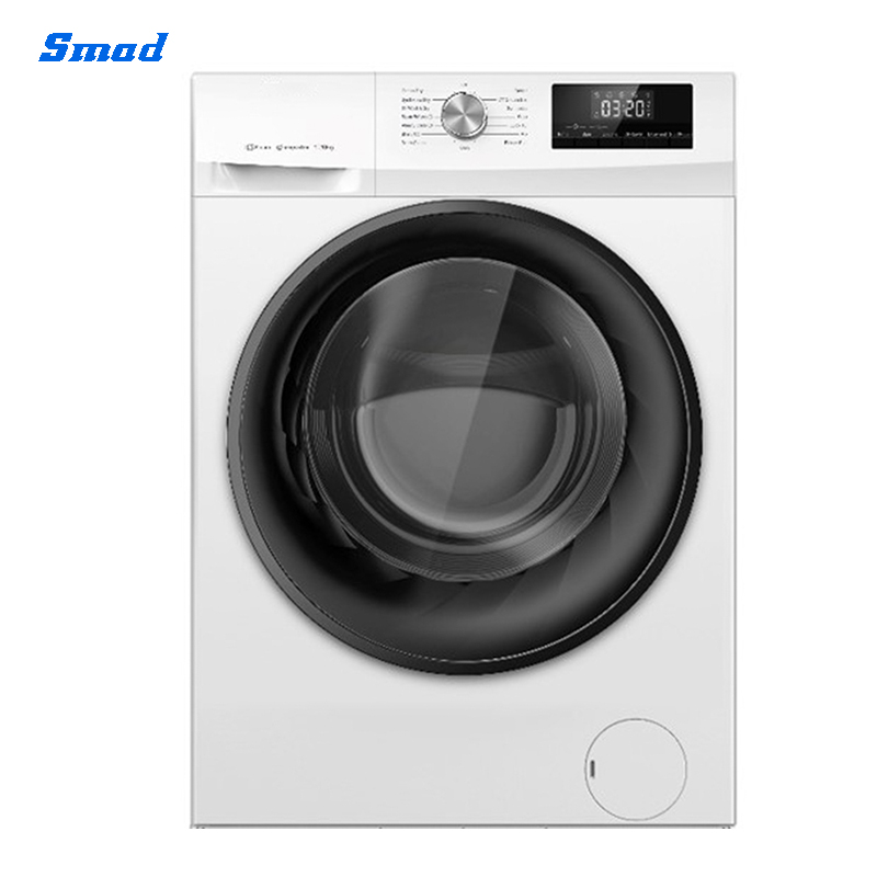 Smad 9KG front loading fully automatic washing machine front view