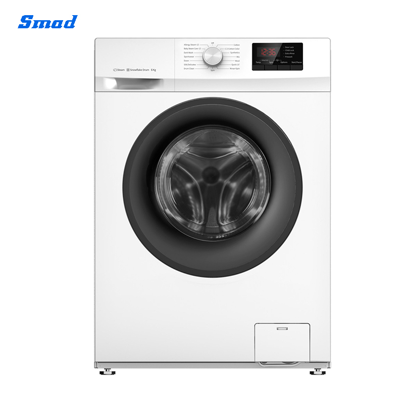 Smad 6Kg Fully Automatic Front Load Washing Machine with 15 automatic programs