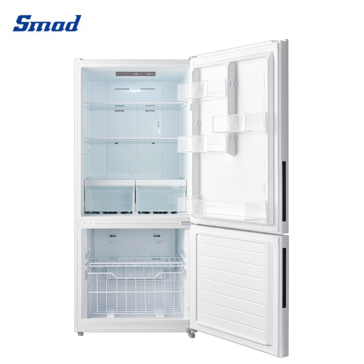 
Smad 18.6 Cu. Ft. White Bottom Mount Freezer Refrigerator with Crisper Drawer