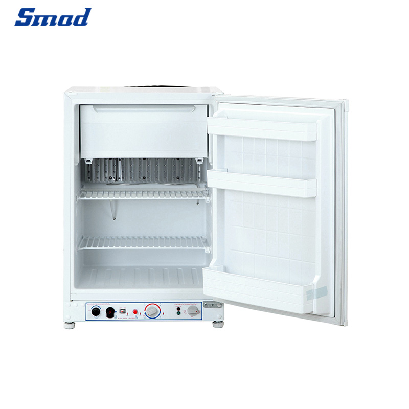 Smad 3.5 Cu. Ft. Gas/12V/Propane 3 Way Refrigerator with Temperature Thermostat Control