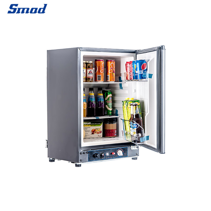 SMAD Refrigerator Freezer Combo, 3.5 Cu ft 3 Way RV Gas Fridge, Camping  OffGrid Cabin Truck 