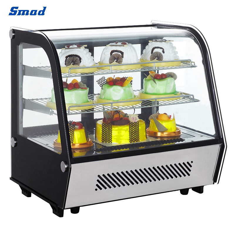 Smad Small Counter Top Cake Display Counter with internal LED Lighting
