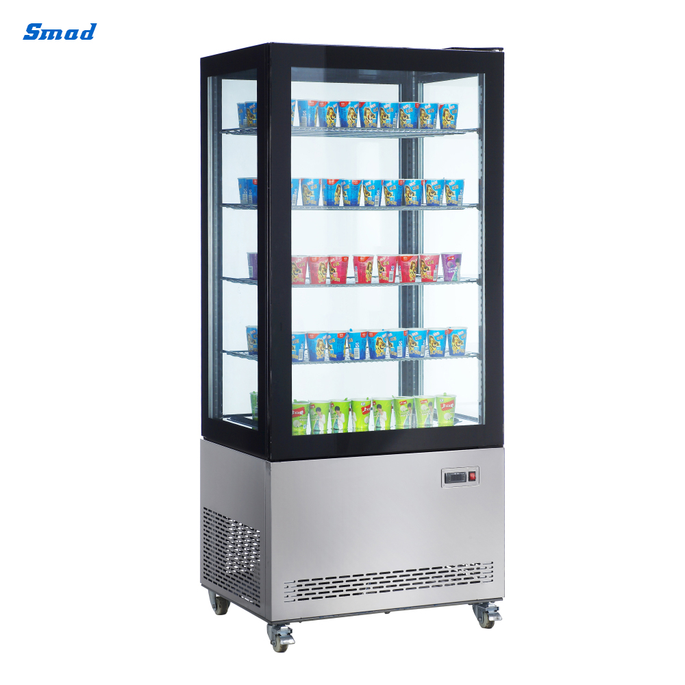 Smad Glass Door Countertop Display Freezer with Internal LED illumination