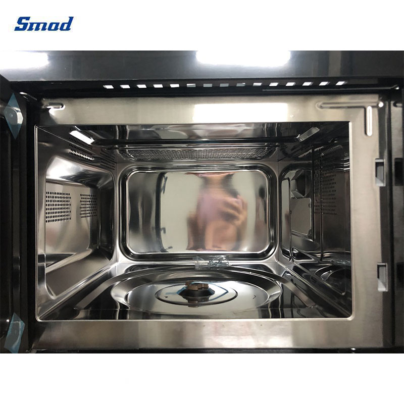 Smad 23L 900W Stainless Steel Built-In Microwave with Turntable