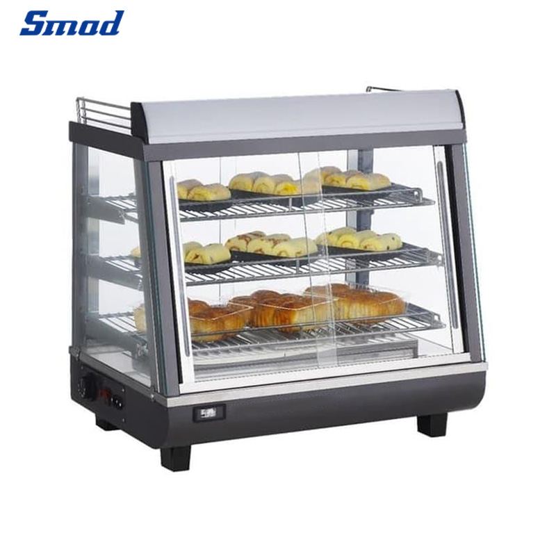 
Smad 136L/186L Countertop Hot Food Display Warmer with Adjustable temperature controller