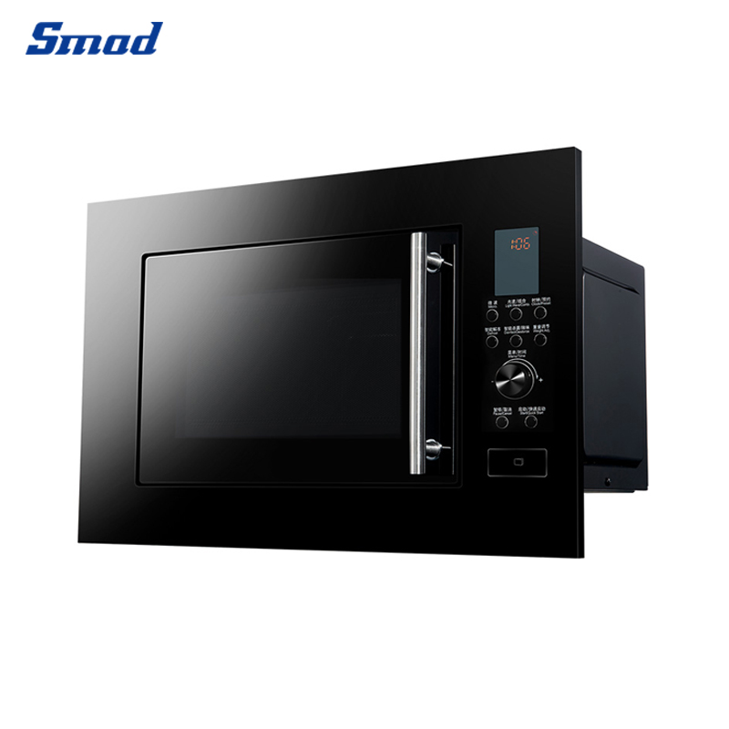
Smad 0.9 Cu. Ft. Black Stainless Steel Built-in Microwave Oven with Multi Function