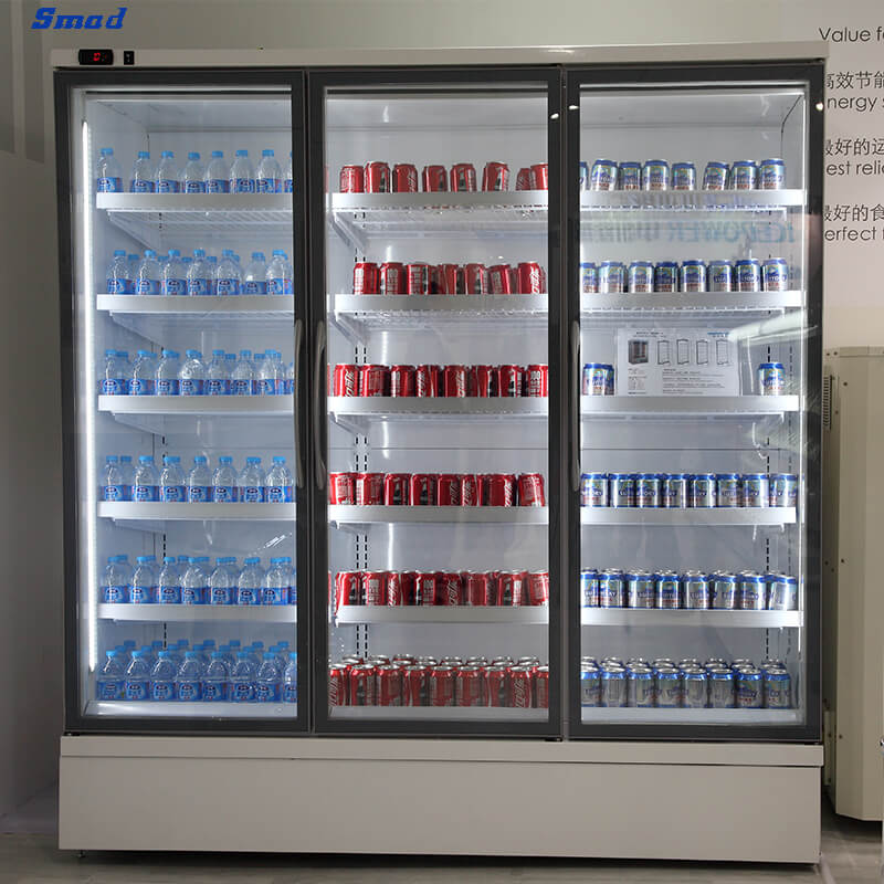 
Smad 817L Plug-in Glass Door Upright Multideck Display Fridge with Energy-saving option