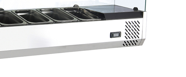 
Smad Commercial Refrigerated Countertop Salad Display Case with Direct cooling system